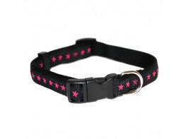 Imagen del producto Rosewood collar negro estrella rosa 45-70 cm x 25 mm