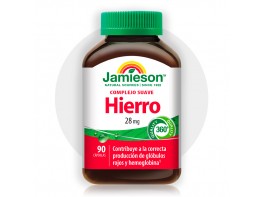 Imagen del producto Jamieson Hierro complejo suave 28mg 90 cápsulas